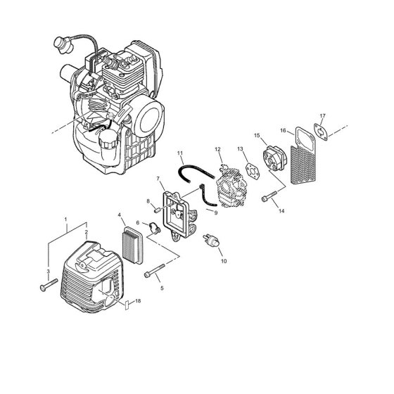 Air Cleaner for ECHO EA-410