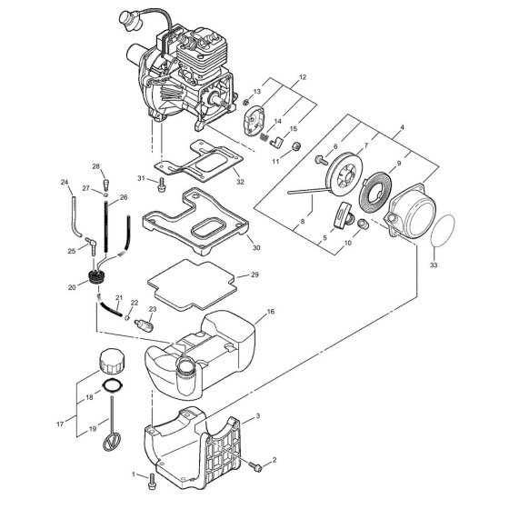Fuel Tank for ECHO EA-410