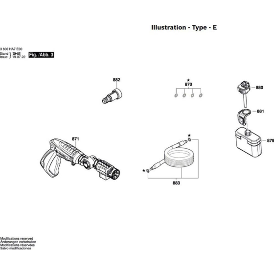 Washer Assembly for Bosch EasyAquatak