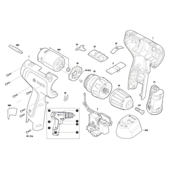 Cordless Drill Assembly