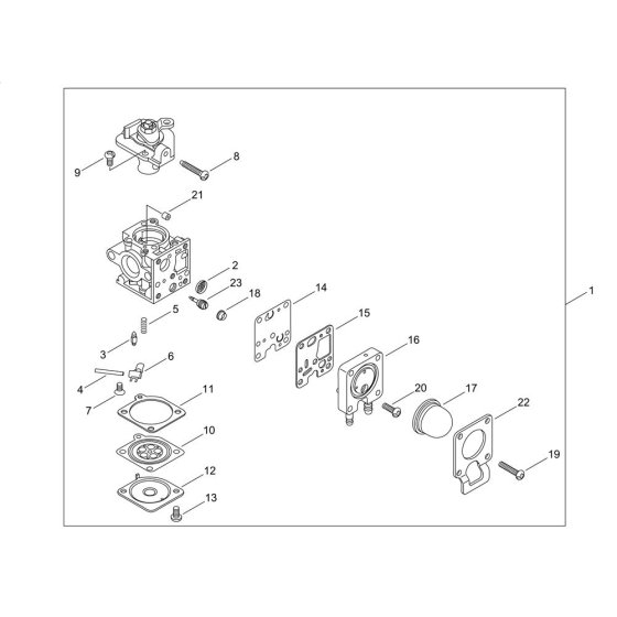 Carburettor for Shindaiwa EB252
