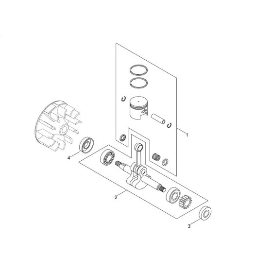 Piston & Crankshaft for EB3410