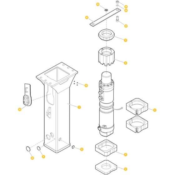 Epiroc EC50T Breaker Assembly
