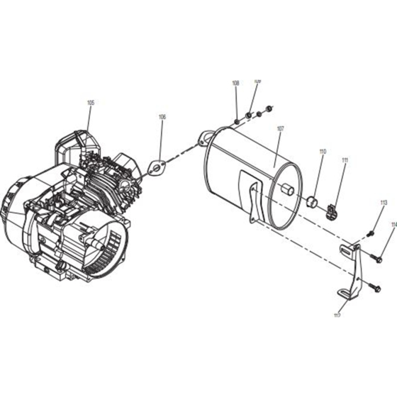 Silencer Assembly for Makita