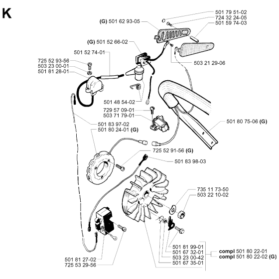 Electrical Assembly for Husqvarna 288
