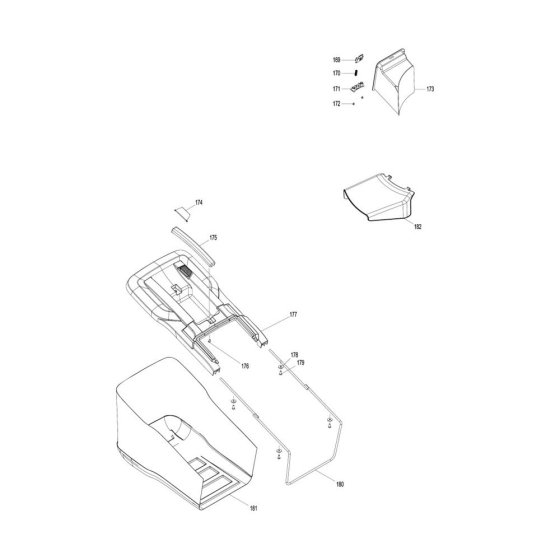 Grass Catcher for Makita ELM4613