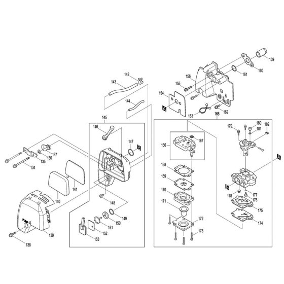 Air Cleaner & Carburettor Assembly