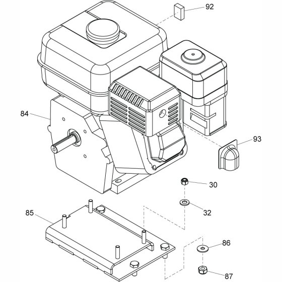 Engine Assembly for Floor Saw