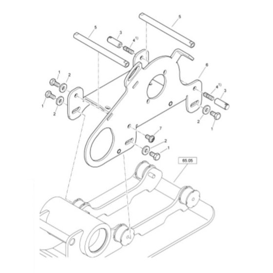 Engine Carrier for Bomag BVP 10/30