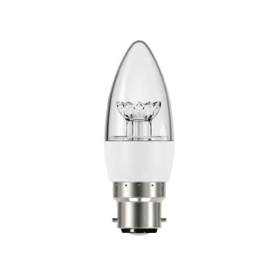 Energizer LED BC (B22) 5.9W 470 lm Candle Clear Dimmable Bulb (Warm White) - OEM No. S8854