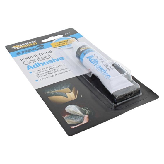 Stick 2 All Purpose Contact Adhesive Tube 30ml by Everbuild - S2CONADH