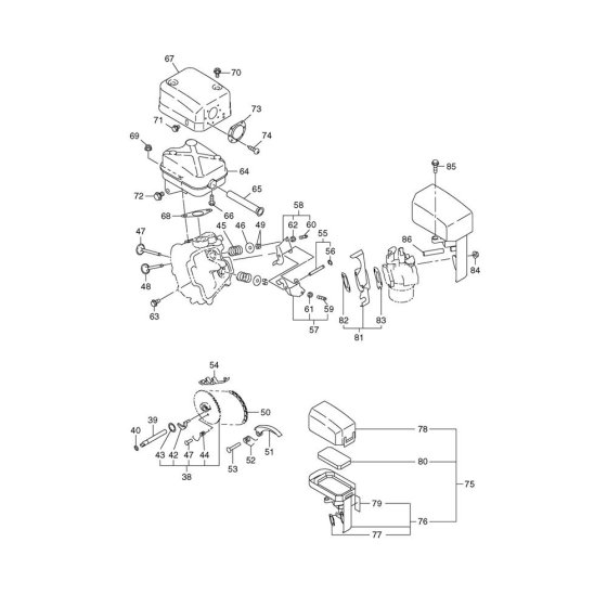 Muffler for Makita EW220R