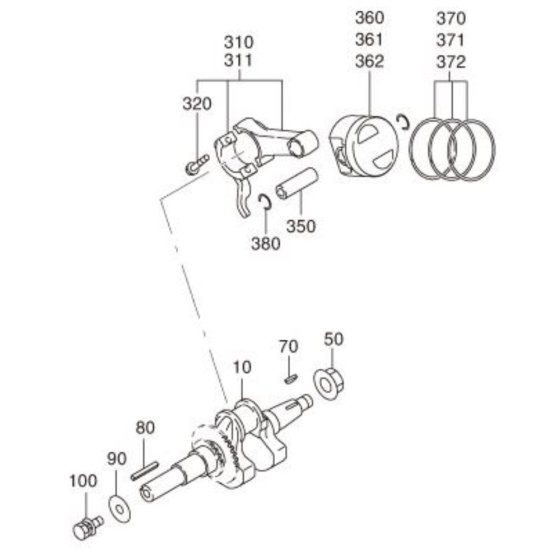 Crankshaft, Piston Assembly