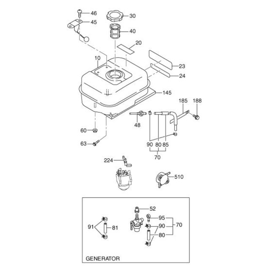 Fuel Lubricant Assembly