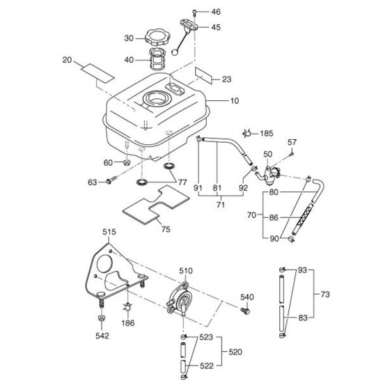 Fuel Lubricant Assembly