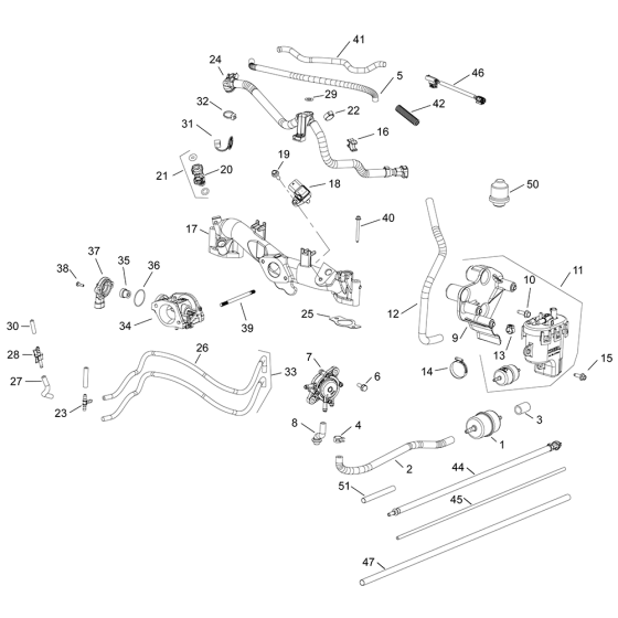 Fuel System for Kohler EZT715