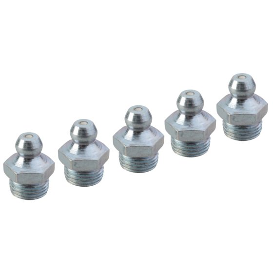 Faithful Grease Nipple Straight 1/8in BSP - Pack 5, OEM No. FAIGGN18BSP