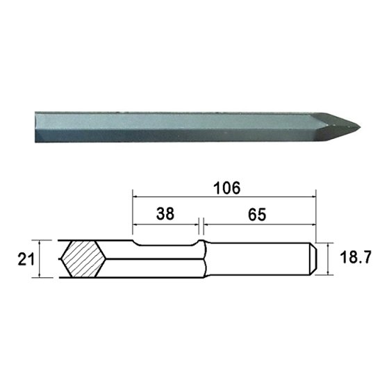 Point 380mm Kango Shank (914112) by Faithfull