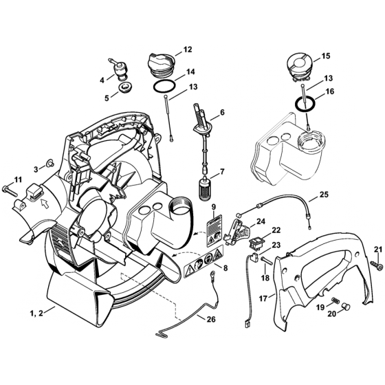 Fan Housing for Stihl SH55
