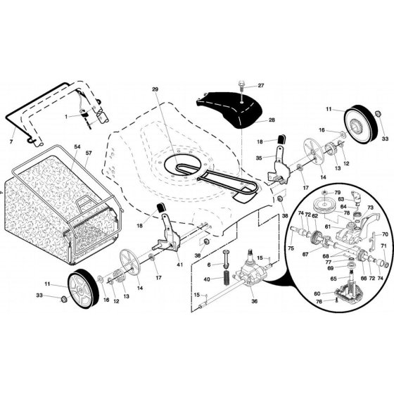 Flymo FL510DE Assembly