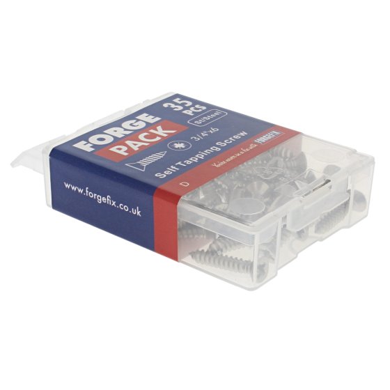 Self-Tapping Screws, A2 SS 3/4in x 6 Forge - 35 Pack