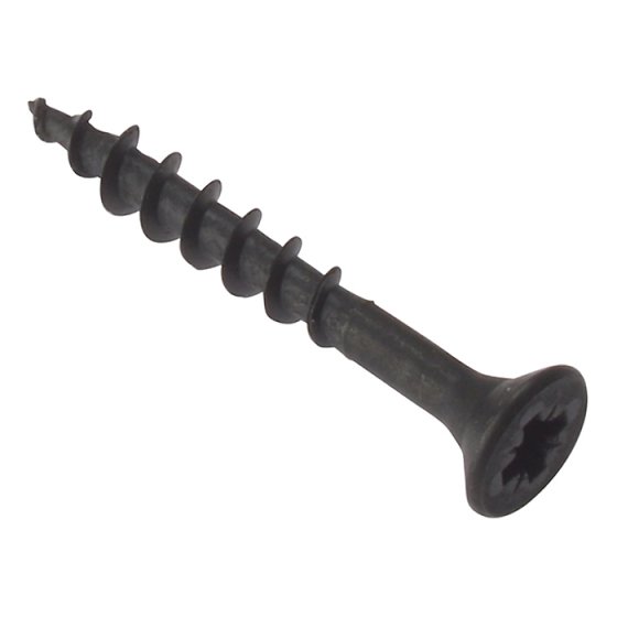 Carcass Screw Pozi SCT Black Phosphate 4.2 x 45mm Box 200 by Forgefix - CARS4245