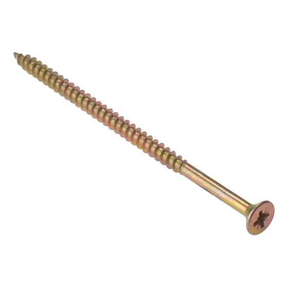 General Purpose Pozi Screw CSK TT ZP 4in x 12 Box 100 by Forgefix - CSK412ZP