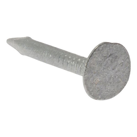 Clout Nail Extra Large Head Galvanised 30mm Bag Weight 500g by Forgefix - 500NLELH30GB