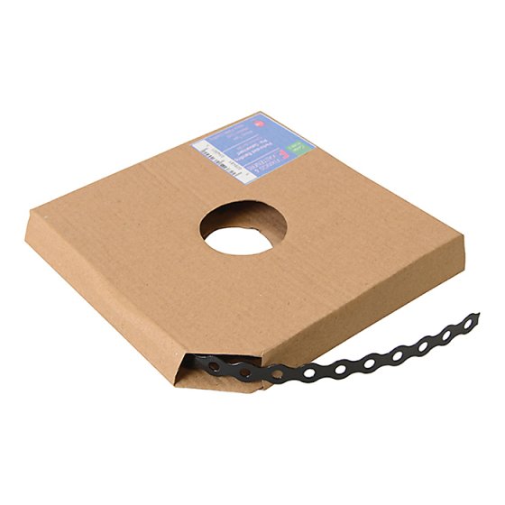 Black Plastic Coated Pre-Galvanised Band 12mm x 0.8 x 10m Box 1 by Forgefix - PCBB12