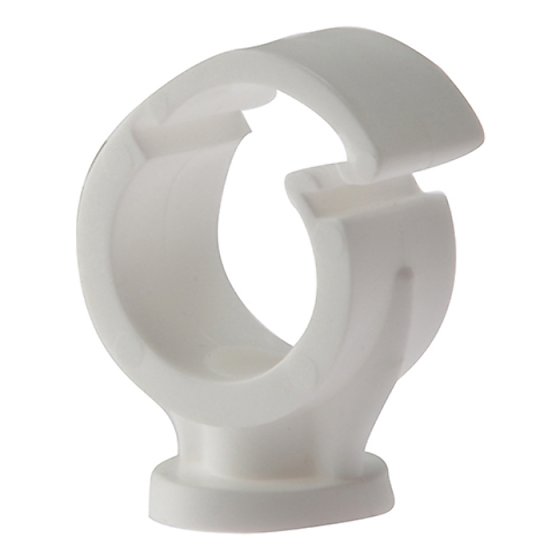 Pipe Clip Single Cliplock 15mm Box 100 by Forgefix - PCSC15