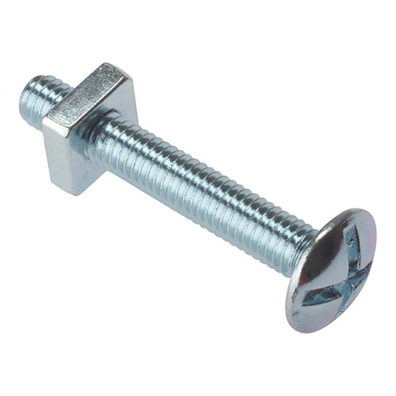 Roofing Bolt ZP M6 x 50mm Bag 25 by Forgefix - 25RBN650