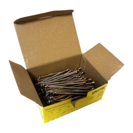 Spectre PZ Compatible Countersunk ZYP Screw 4.5 x 80mm with Sawtooth Thread (Box 100)