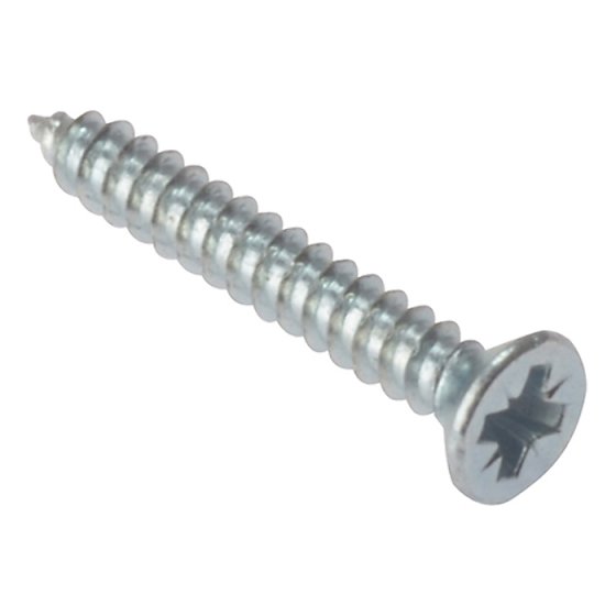 Self-Tapping Screw Pozi CSK ZP 1in x 6 Box 200 by Forgefix - STCSK16ZP