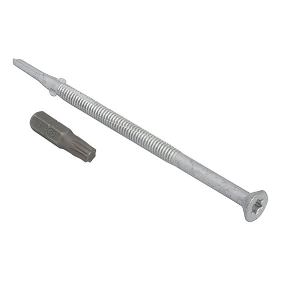 TechFast Roofing Screw Timber - Steel Heavy Section 5.5 x 109mm Pack 50 by Forgefix - TFCH55109
