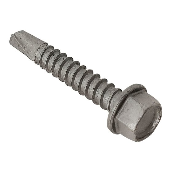 TechFast Roofing Sheet to Steel Hex Screw No.3 Tip 5.5 x 100mm Box 100