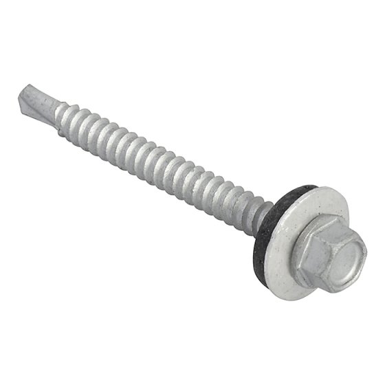 TechFast Hex Head Roofing Screw Self-Drill Light Section 5.5 x 57mm Pack 50 by Forgefix - TFHL5557
