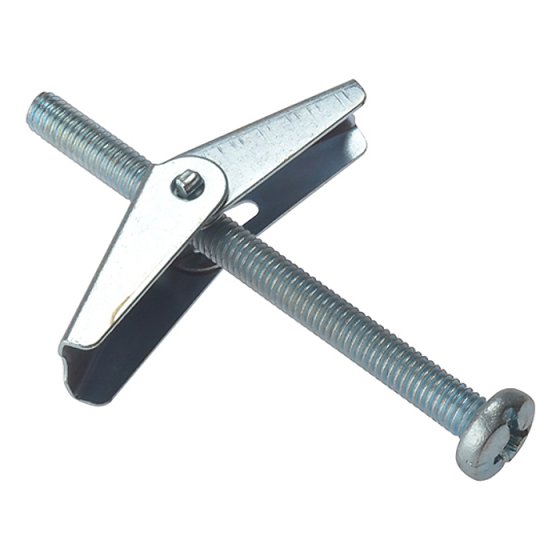 Plasterboard Spring Toggle M5 x 75mm Bag 10 by Forgefix - 10TOG575