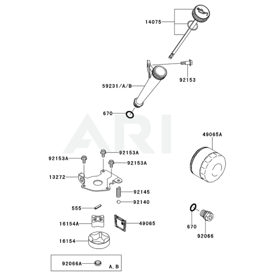 Kawasaki FR691V Lubrication