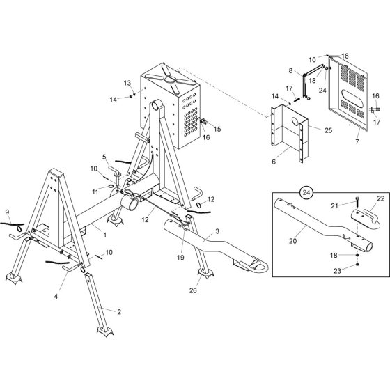 Frame Assembly for Mixer