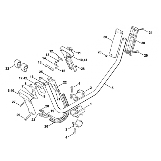 FS106 Handle Bar Assembly