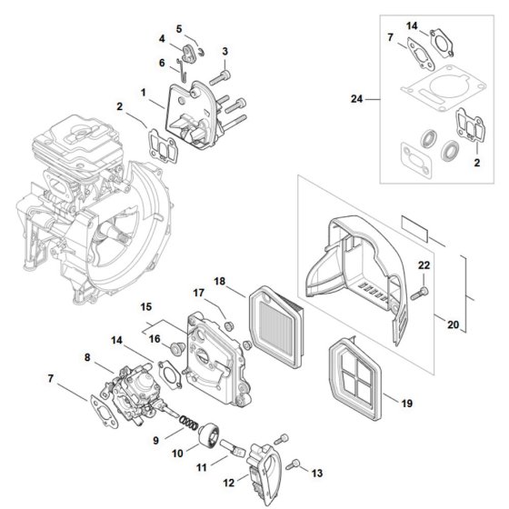 Air Filter for Stihl FS 361C
