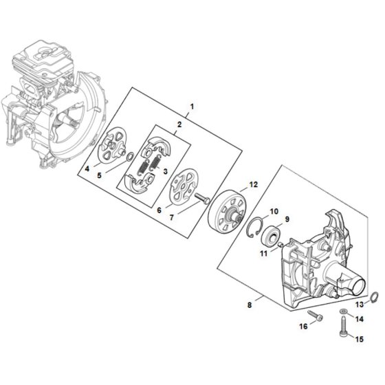 Clutch Assembly for Stihl FS 411C
