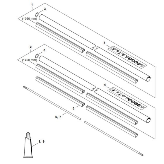 Drive Tube Assembly for Stihl FS 411C