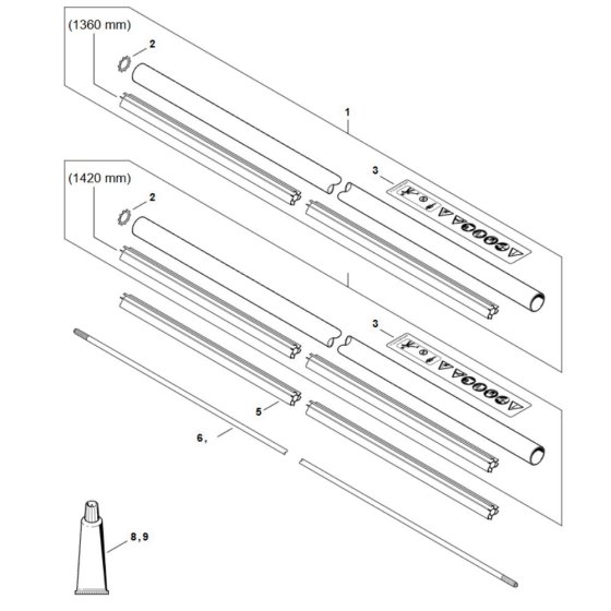 Drive Tube Assembly for Stihl