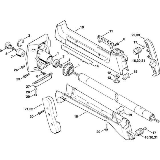 Clutch Housing & AV System