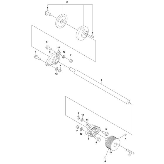 Blade Shaft Assembly for FS500 E