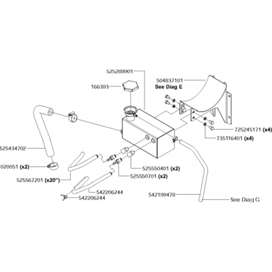 Surge Tank Assembly for FS6600 JD T3