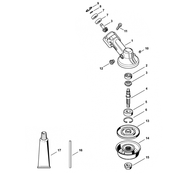 Stihl FS89 FS89r Gear Head