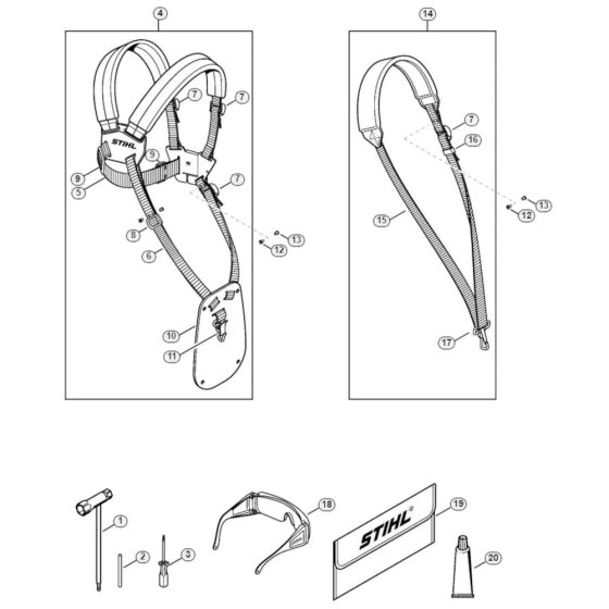 Stihl FS94 Brushcutter Tools