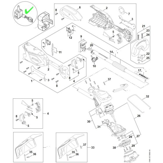 Stihl FSA 86 R Spare Parts